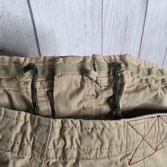 Y2K Abercrombie & Fitch “Fitch-Pant” Utility Cargo Pant with Red Contrast, sz 6 - Picture 6 of 8